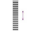 vidaXL zebrafüggönnyel fekete szövetszélesség 40,9 cm poliészter