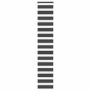 vidaXL zebrafüggönnyel fekete szövetszélesség 45,9 cm poliészter