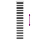 vidaXL zebrafüggönnyel fekete szövetszélesség 45,9 cm poliészter