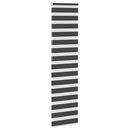 vidaXL zebrafüggönnyel fekete szövetszélesség 55,9 cm poliészter