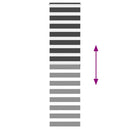 vidaXL zebrafüggönnyel fekete szövetszélesség 55,9 cm poliészter