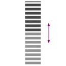 vidaXL zebrafüggönnyel fekete szövetszélesség 60,9 cm poliészter