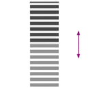 vidaXL zebrafüggönnyel fekete szövetszélesség 65,9 cm poliészter