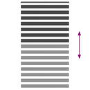 vidaXL zebrafüggönnyel fekete szövetszélesség 130,9 cm poliészter