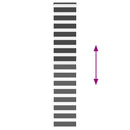 vidaXL zebrafüggönnyel fekete szövetszélesség 35,9 cm poliészter