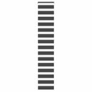 vidaXL zebrafüggönnyel fekete szövetszélesség 40,9 cm poliészter