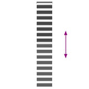 vidaXL zebrafüggönnyel fekete szövetszélesség 40,9 cm poliészter