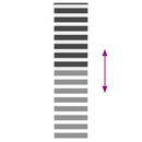vidaXL zebrafüggönnyel fekete szövetszélesség 45,9 cm poliészter