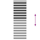 vidaXL zebrafüggönnyel fekete szövetszélesség 80,9 cm poliészter