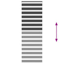 vidaXL zebrafüggönnyel fekete szövetszélesség 85,9 cm poliészter