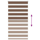 vidaXL zebrafüggönnyel barna szövetszélesség 70,9 cm poliészter