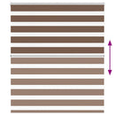 vidaXL zebrafüggönnyel barna szövetszélesség 125,9 cm poliészter