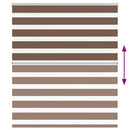 vidaXL zebrafüggönnyel barna szövetszélesség 130,9 cm poliészter