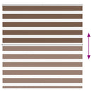 vidaXL zebrafüggönnyel barna szövetszélesség 145,9 cm poliészter