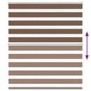 vidaXL zebrafüggönnyel barna szövetszélesség 115,9 cm poliészter
