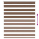 vidaXL zebrafüggönnyel barna szövetszélesség 125,9 cm poliészter