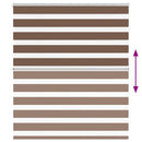 vidaXL zebrafüggönnyel barna szövetszélesség 130,9 cm poliészter