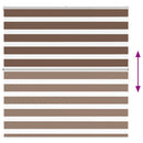 vidaXL zebrafüggönnyel barna szövetszélesség 140,9 cm poliészter