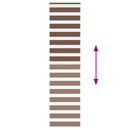 vidaXL zebrafüggönnyel barna szövetszélesség 50,9 cm poliészter