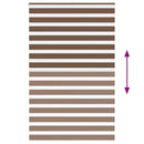vidaXL zebrafüggönnyel barna szövetszélesség 135,9 cm poliészter