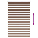 vidaXL zebrafüggönnyel barna szövetszélesség 140,9 cm poliészter