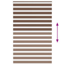 vidaXL zebrafüggönnyel barna szövetszélesség 145,9 cm poliészter