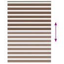 vidaXL zebrafüggönnyel barna szövetszélesség 150,9 cm poliészter
