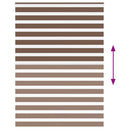 vidaXL zebrafüggönnyel barna szövetszélesség 155,9 cm poliészter