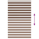 vidaXL zebrafüggönnyel barna szövetszélesség 135,9 cm poliészter