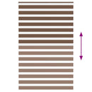 vidaXL zebrafüggönnyel barna szövetszélesség 145,9 cm poliészter