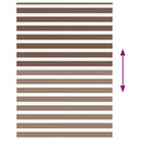 vidaXL zebrafüggönnyel barna szövetszélesség 155,9 cm poliészter