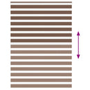 vidaXL zebrafüggönnyel barna szövetszélesség 160,9 cm poliészter