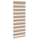 vidaXL zebrafüggönnyel homokbarna szövetszélesség 55,9 cm poliészter