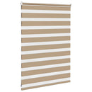 vidaXL zebrafüggönnyel homokbarna szövetszélesség 105,9 cm poliészter