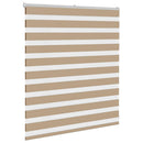 vidaXL zebrafüggönnyel homokbarna szövetszélesség 130,9 cm poliészter