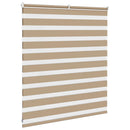 vidaXL zebrafüggönnyel homokbarna szövetszélesség 130,9 cm poliészter