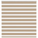 vidaXL zebrafüggönnyel homokbarna szövetszélesség 135,9 cm poliészter
