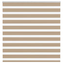 vidaXL zebrafüggönnyel homokbarna szövetszélesség 145,9 cm poliészter