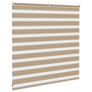vidaXL zebrafüggönnyel homokbarna szövetszélesség 145,9 cm poliészter