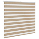 vidaXL zebrafüggönnyel homokbarna szövetszélesség 150,9 cm poliészter