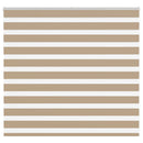 vidaXL zebrafüggönnyel homokbarna szövetszélesség 155,9 cm poliészter