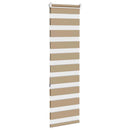 vidaXL zebrafüggönnyel homokbarna szövetszélesség 45,9 cm poliészter