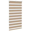 vidaXL zebrafüggönnyel homokbarna szövetszélesség 85,9 cm poliészter