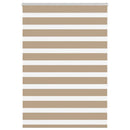 vidaXL zebrafüggönnyel homokbarna szövetszélesség 95,9 cm poliészter