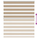 vidaXL zebrafüggönnyel homokbarna szövetszélesség 115,9 cm poliészter