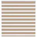vidaXL zebrafüggönnyel homokbarna szövetszélesség 135,9 cm poliészter