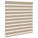 vidaXL zebrafüggönnyel homokbarna szövetszélesség 135,9 cm poliészter