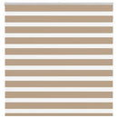 vidaXL zebrafüggönnyel homokbarna szövetszélesség 140,9 cm poliészter