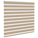 vidaXL zebrafüggönnyel homokbarna szövetszélesség 155,9 cm poliészter