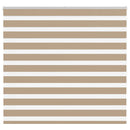 vidaXL zebrafüggönnyel homokbarna szövetszélesség 160,9 cm poliészter